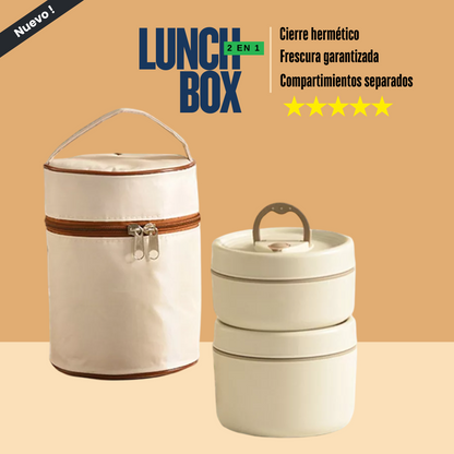 LUNCH BOX LONCHERA  2 EN 1 550ML + 420ML