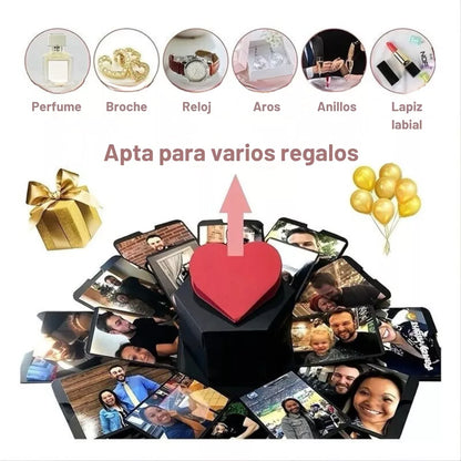 Caja san valentin y collar de parejas